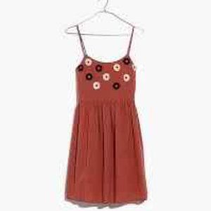 Madewell Embroidered Sunflower Cami Dress - S